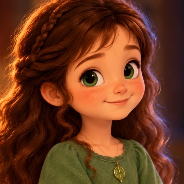 Linda, one of the three little princesses of Goodnight Castle