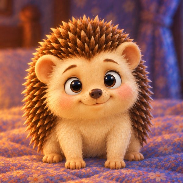 Spino, the little hedgehog of Goodnight Castle